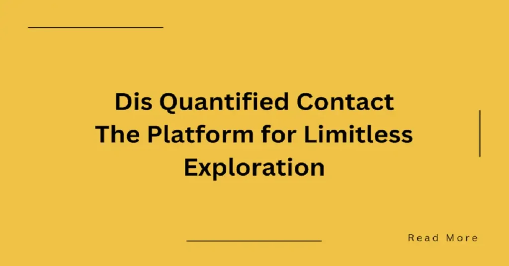 disquantified contact