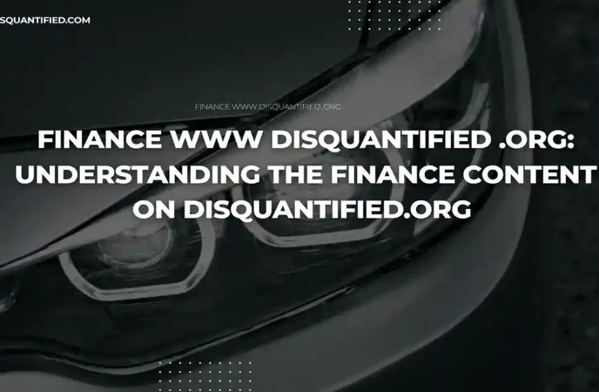 finance www disquantified .org